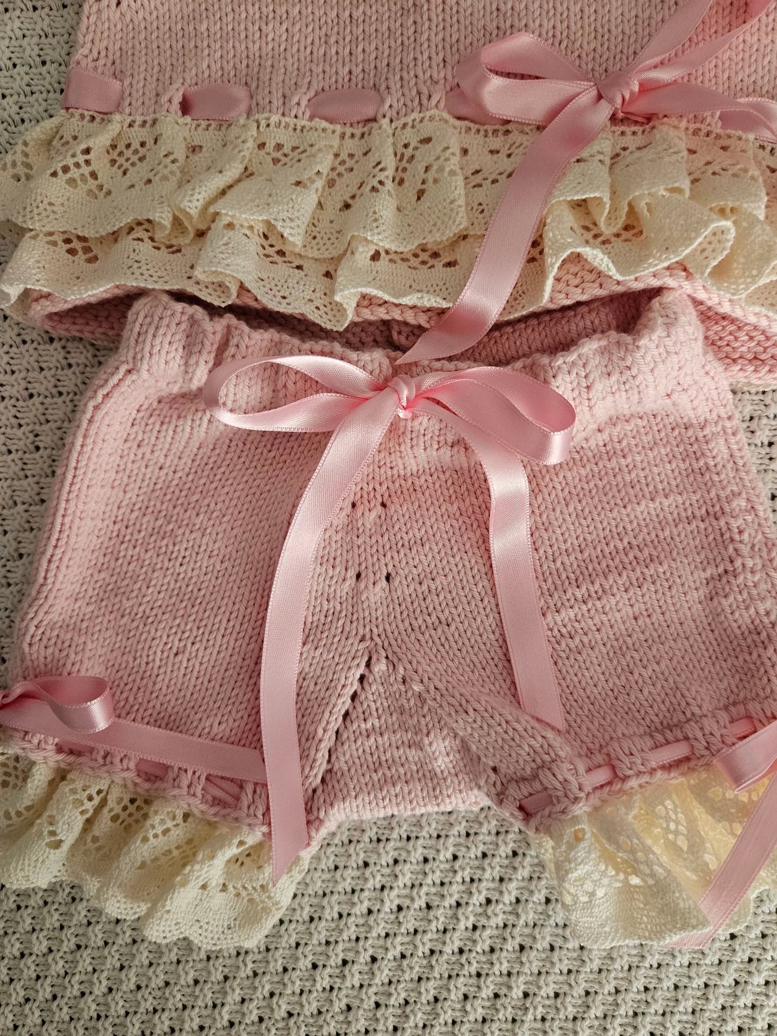Conjunto bebé hecho a mano Ensemble bébé fait à main – photo 4